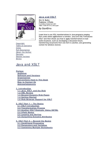 File:Java & XSLT (1e 2001).pdf