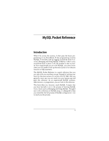 File:MySQL Pocket Reference (2e 2007).pdf