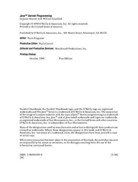 File:Java Servlet Programming (1e 1998).pdf