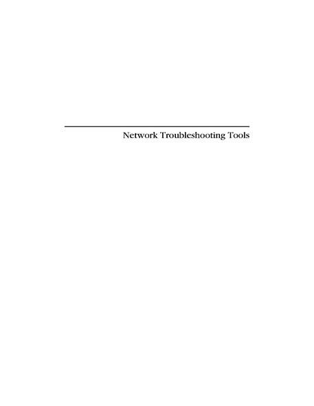 File:Network Troubleshooting Tools (1st Edition).pdf