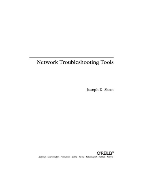 File:Network Troubleshooting Tools (1st Edition).pdf