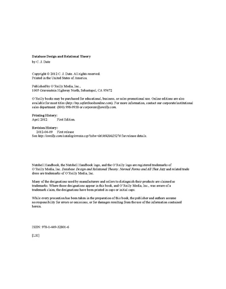 File:Database Design And Relational Theory (1e 2012).pdf