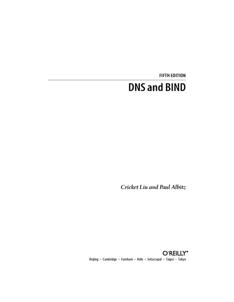 File:DNS and BIND (5th Edition).pdf