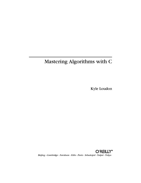 File:Mastering Algorithms with C (1e 1999).pdf