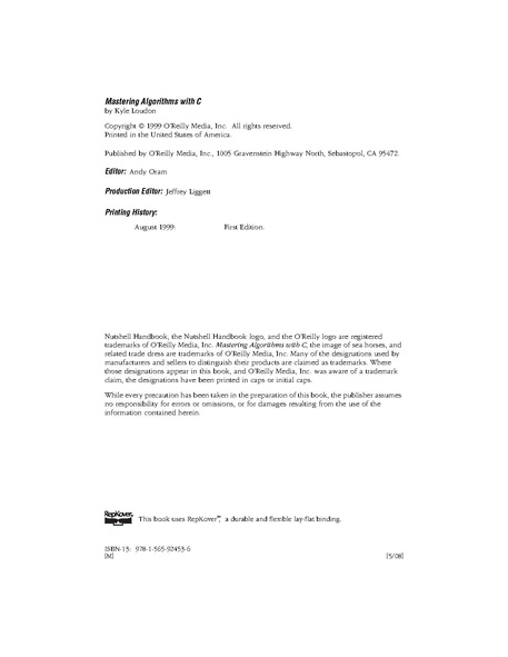 File:Mastering Algorithms with C (1e 1999).pdf