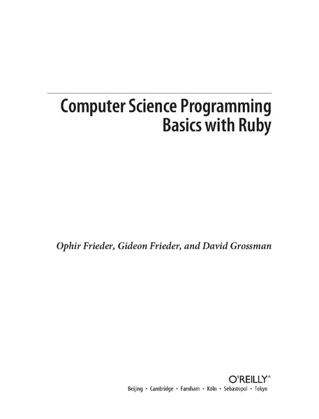 File:Computer Science Programming Basics In Ruby (1e 2013).pdf